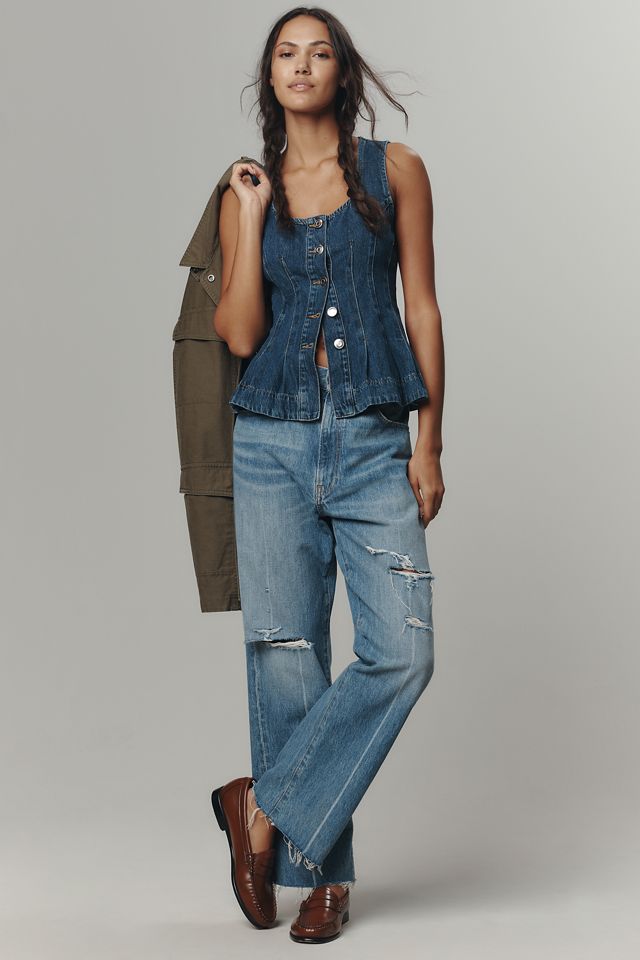ALIGNE Valentina Denim Sleeveless Top #1