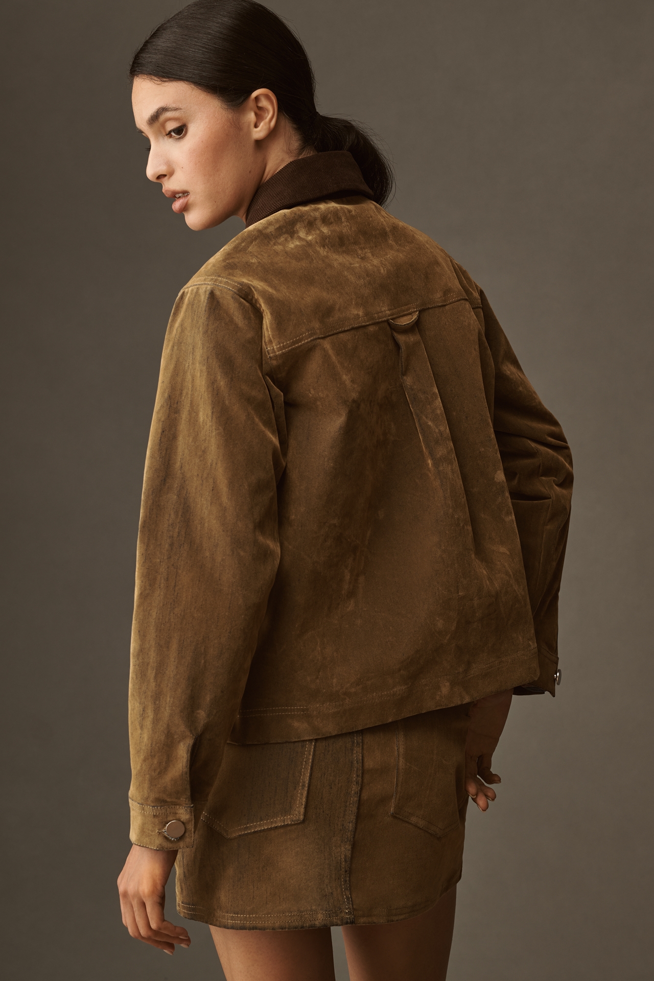 ALIGNE Bark Denim Flock Jacket