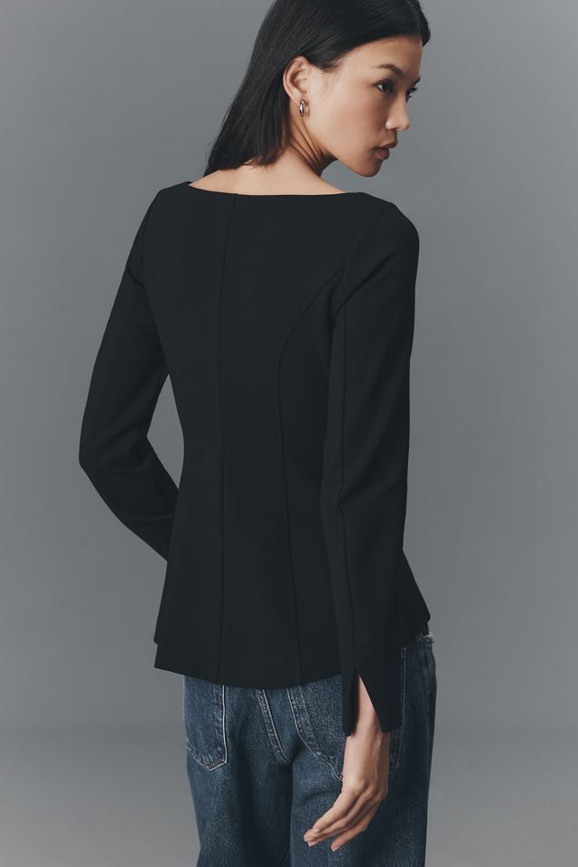 ALIGNE Caesar Zip-Up Ponte Top #3