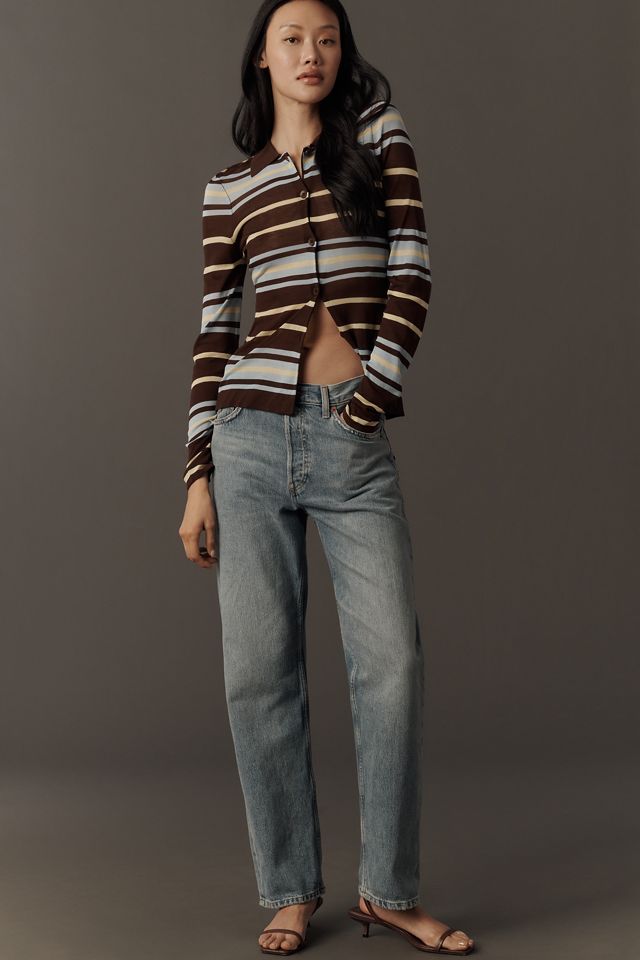 ALIGNE Sue Ellen Collared Button-Front Top #1