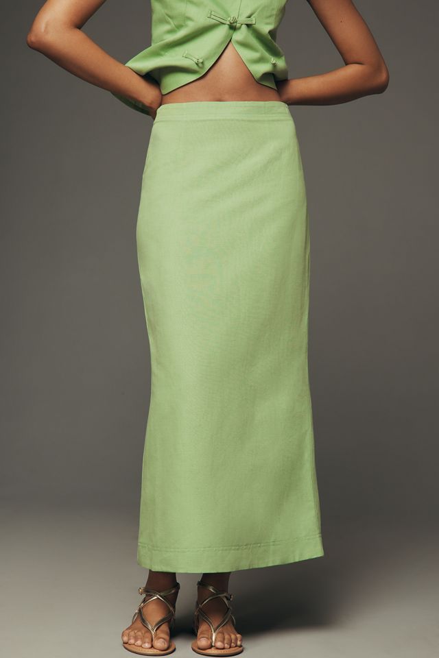 ALIGNE Mia Linen Maxi Skirt | Anthropologie