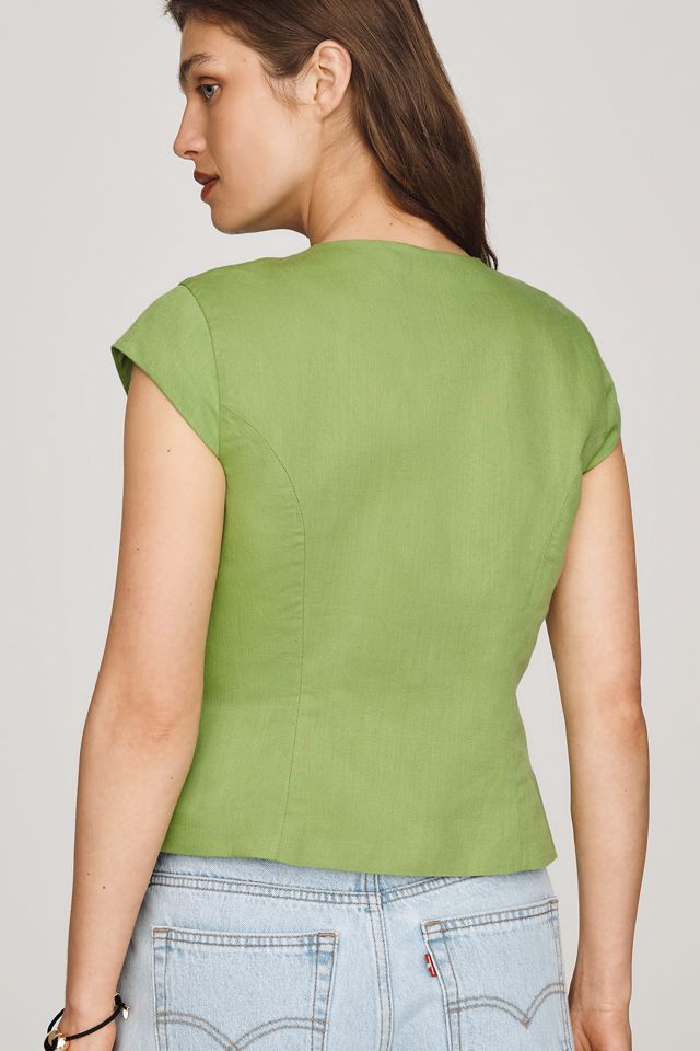 ALIGNE Connie Baumwoll-Leinen-Hemdbluse mit Knopfleiste #4