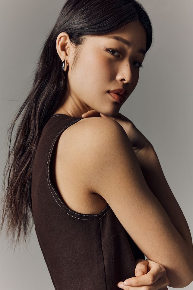 ALIGNE Linen Buttondown Tank | Anthropologie