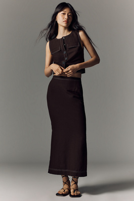 ALIGNE Mia Linen-Blend Maxi Skirt
