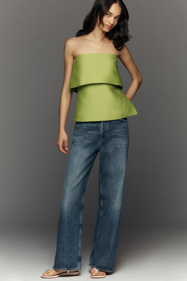 ALIGNE Felix Satin Strapless Top #3