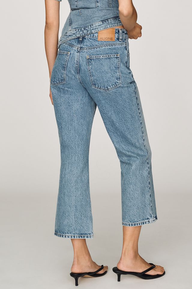 ALIGNE 100% Cotton Flare Jeans #3