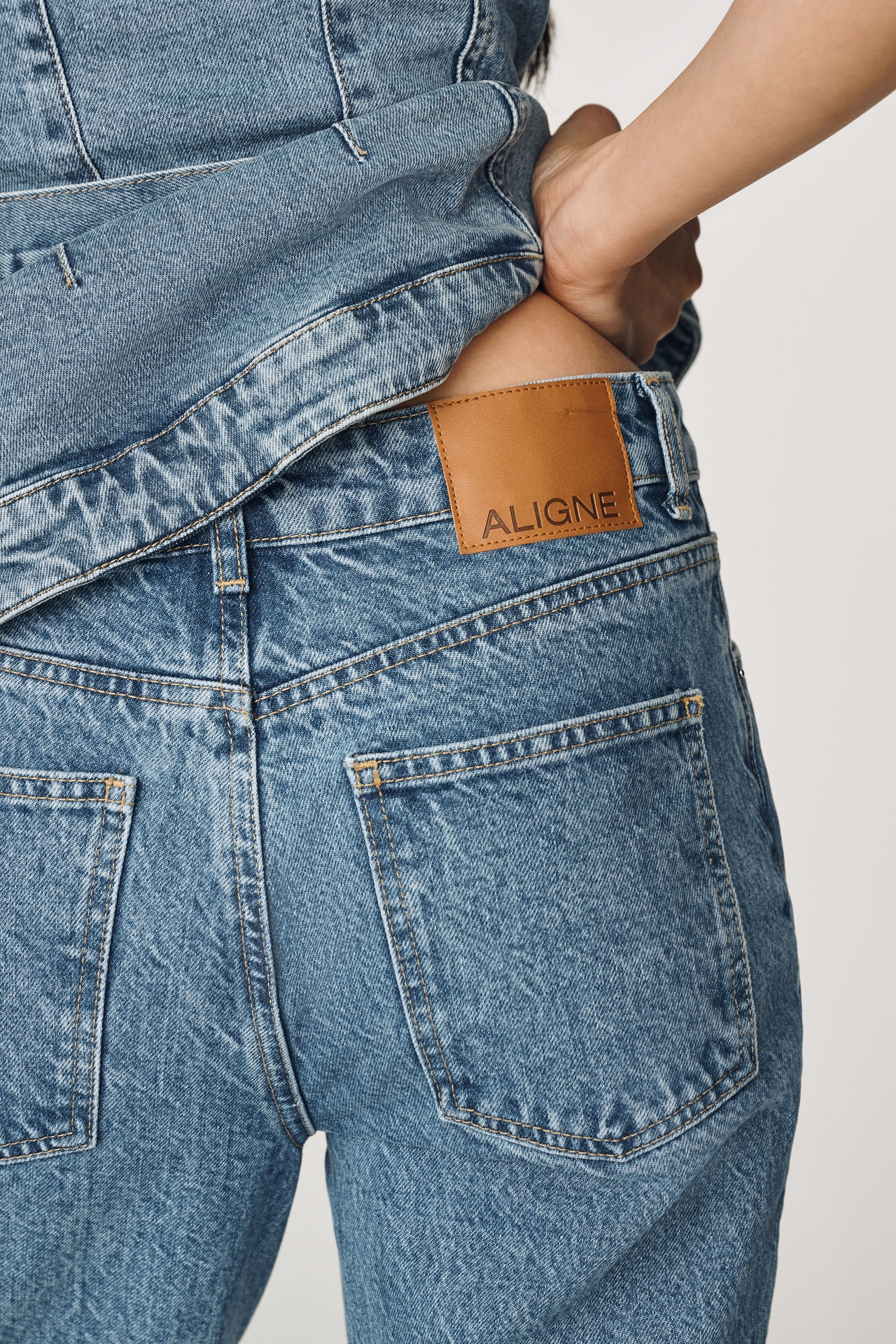 ALIGNE Organic Cotton Flare Jeans