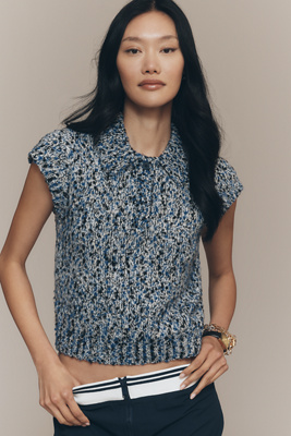 ALIGNE Lexi Wool-Blend Knitted Polo Top