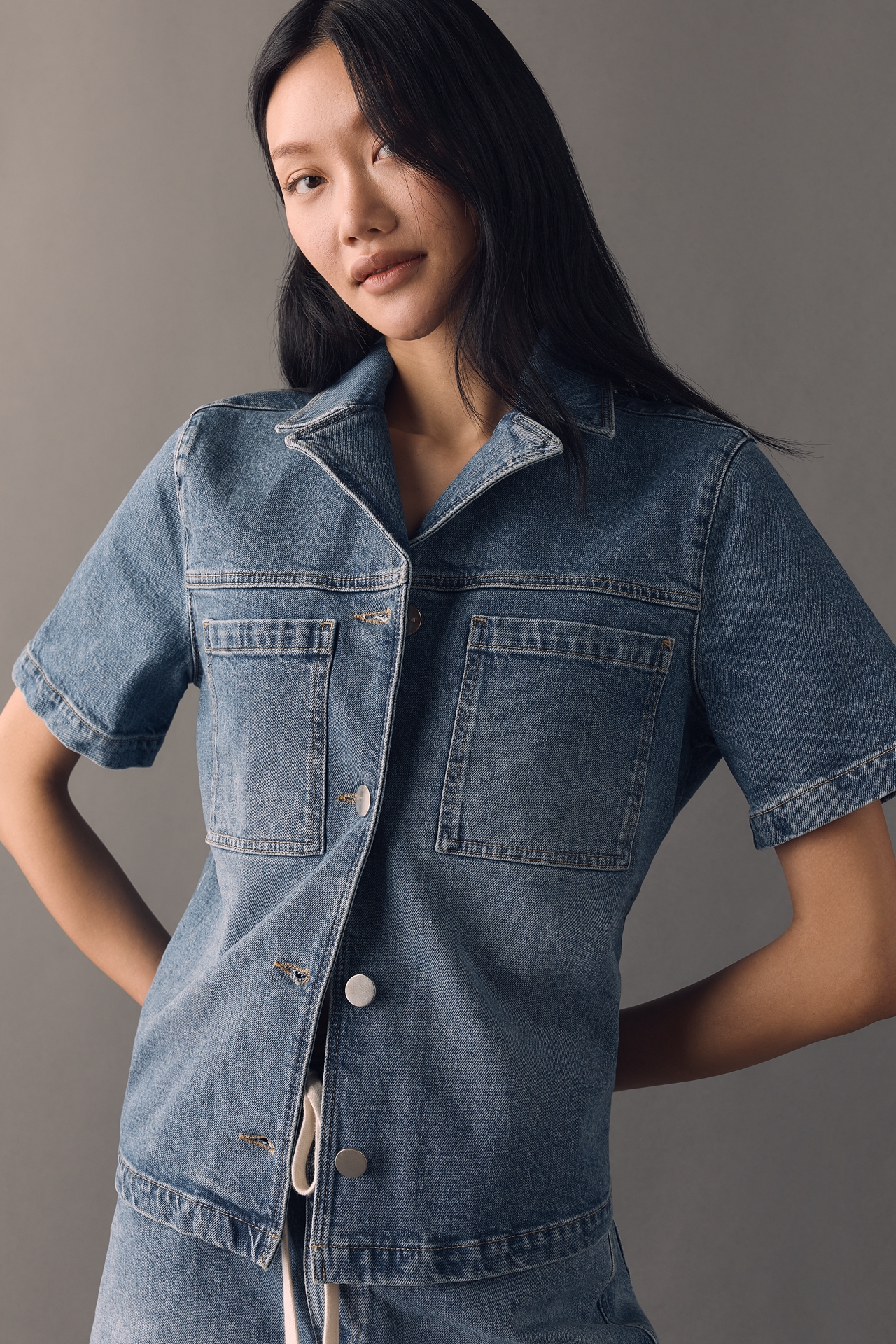 ALIGNE Carli Denim Buttondown Shirt