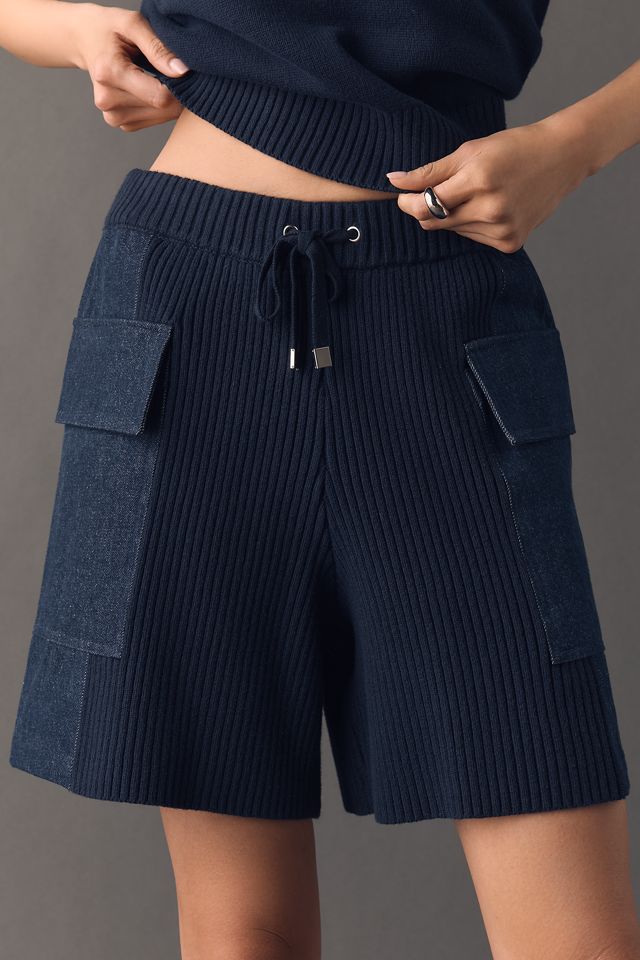 ALIGNE Denim Knit Shorts #1