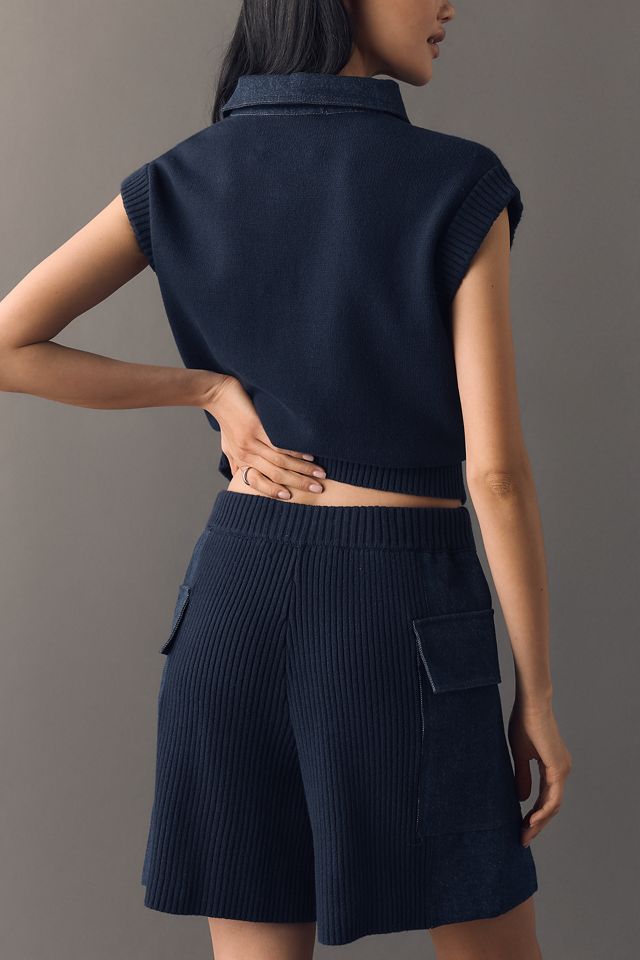 ALIGNE Denim Knit Shorts #3