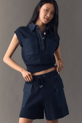 ALIGNE Denim Knit Shorts