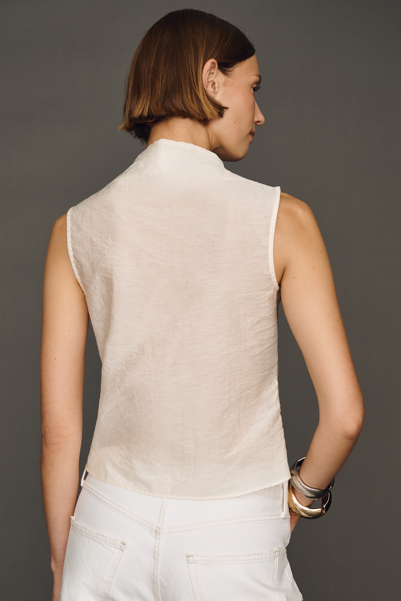 ALIGNE Dana Draped Funnel Neck Top