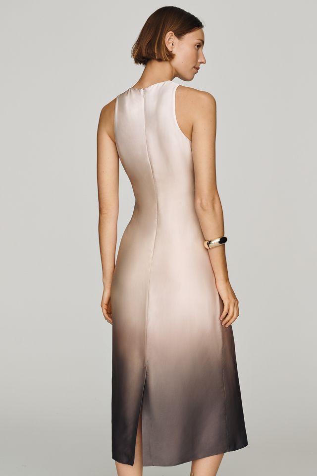 ALIGNE Satin Ombré Midi Dress #2