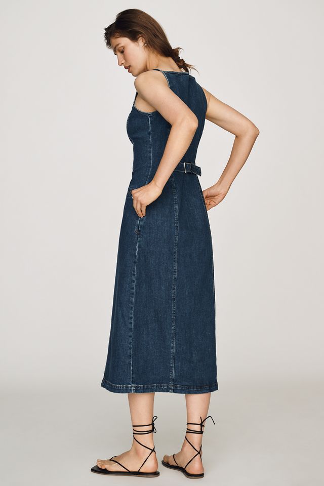 ALIGNE Santiago Denim Button-Front Midi Dress #2