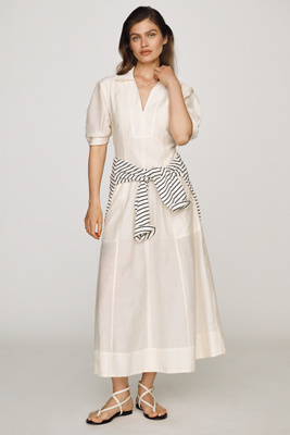 ALIGNE Tracy Sheer Midi Shirt Dress | Anthropologie