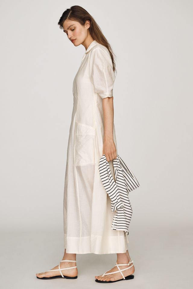 ALIGNE Tracy Sheer Midi Shirtdress #1