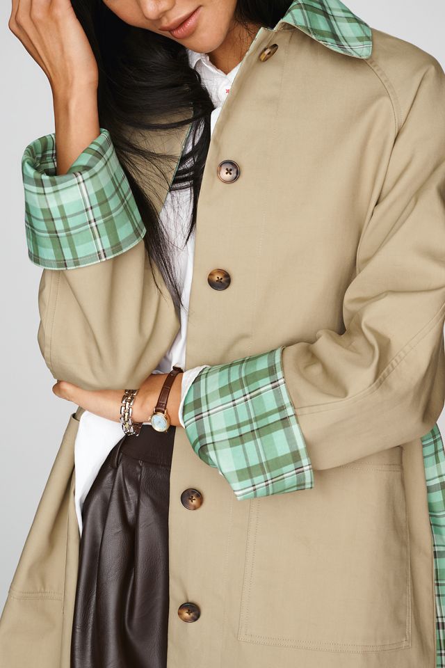 ALIGNE Barnaby 100% Cotton Reversible Trench Coat #1