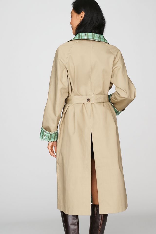 ALIGNE Barnaby 100% Cotton Reversible Trench Coat #3
