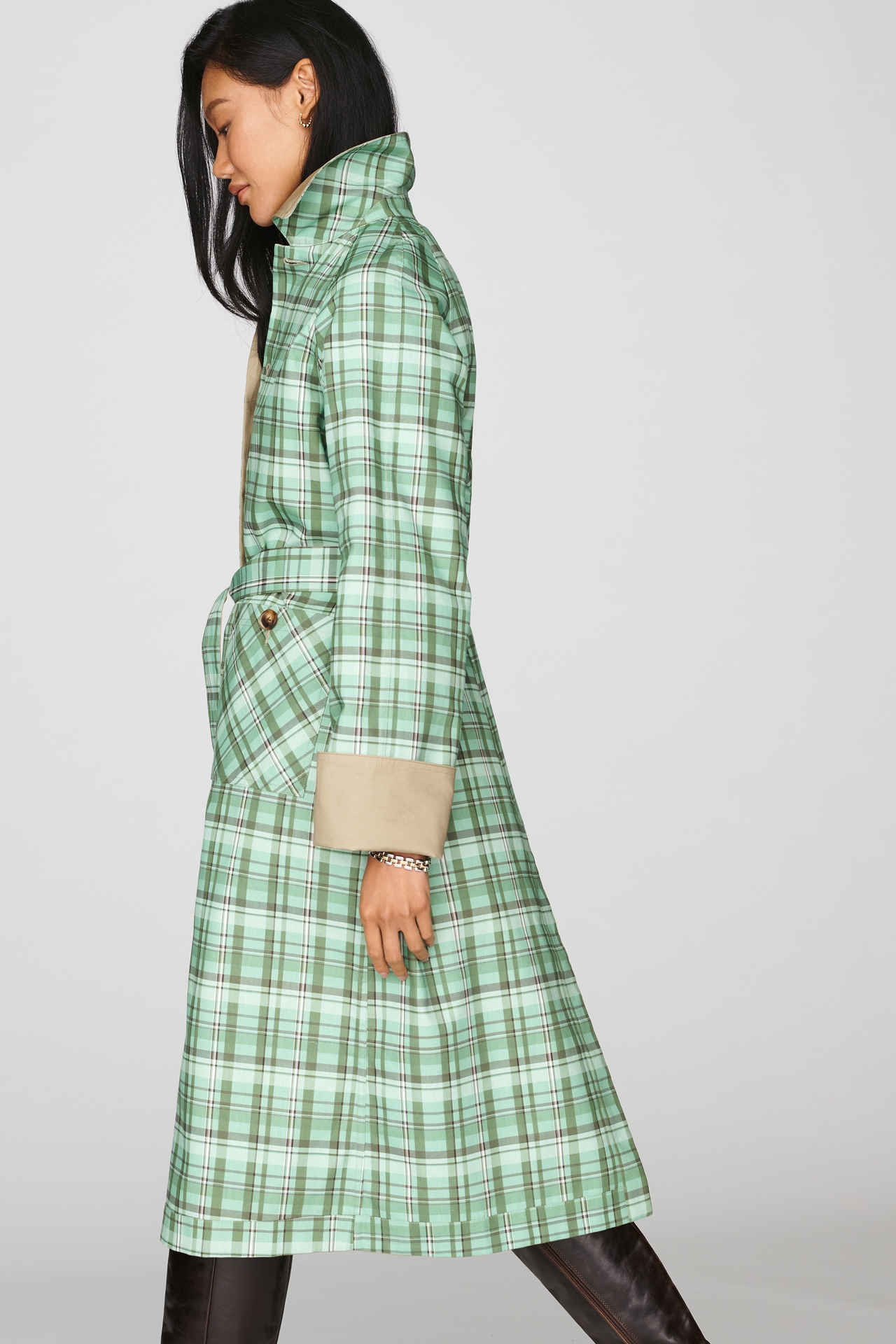 ALIGNE Barnaby 100% Cotton Reversible Trench Coat