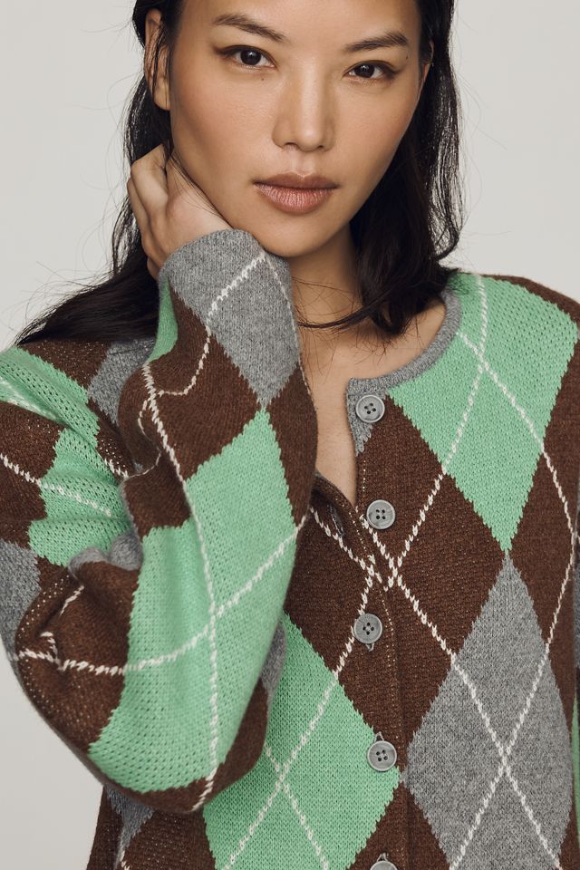 ALIGNE Aggie Argyle Cardigan #2