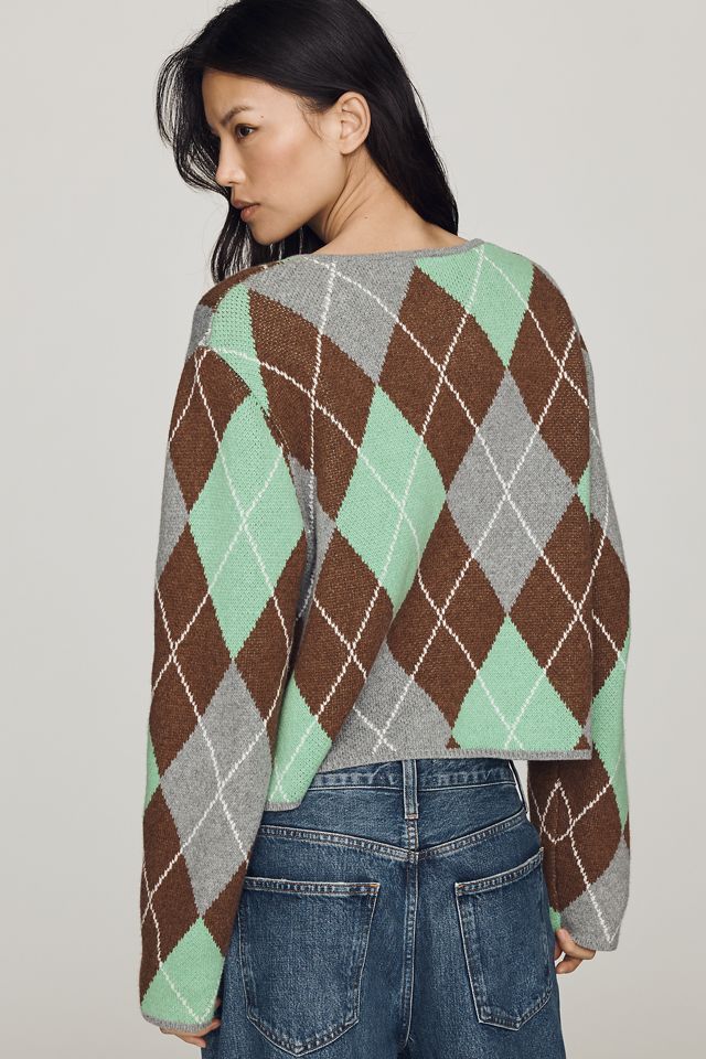 ALIGNE Aggie Argyle Cardigan #3