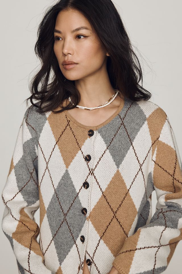 ALIGNE Aggie Argyle Cardigan #2