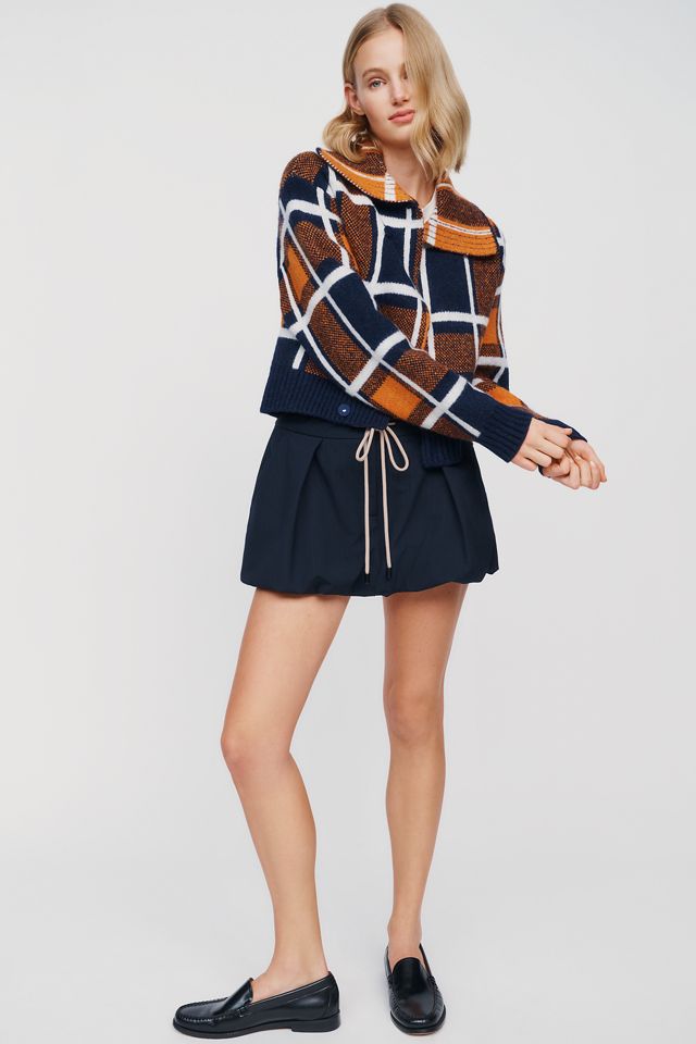 ALIGNE Carmen Wool Blend Plaid Cardigan #1