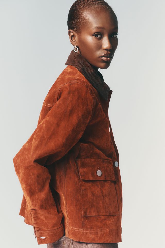 ALIGNE Bark Flock Cotton Stretch Jacket #3