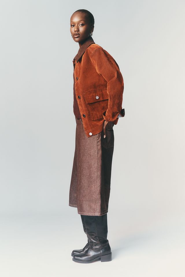 ALIGNE Bark Flock Cotton Stretch Jacket #4