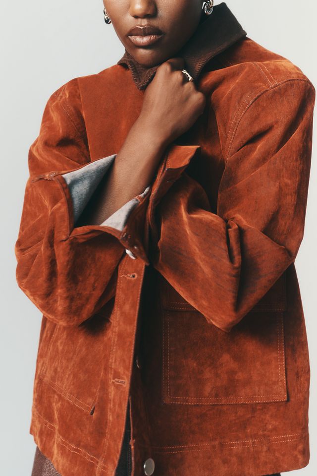 ALIGNE Bark Flock Cotton Stretch Jacket #5