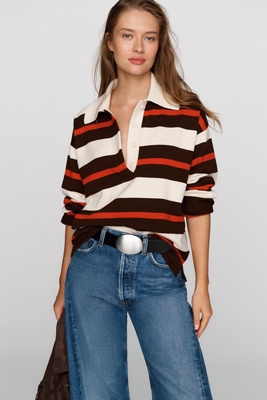 ALIGNE Ester Knit Polo Shirt by Anthropologie