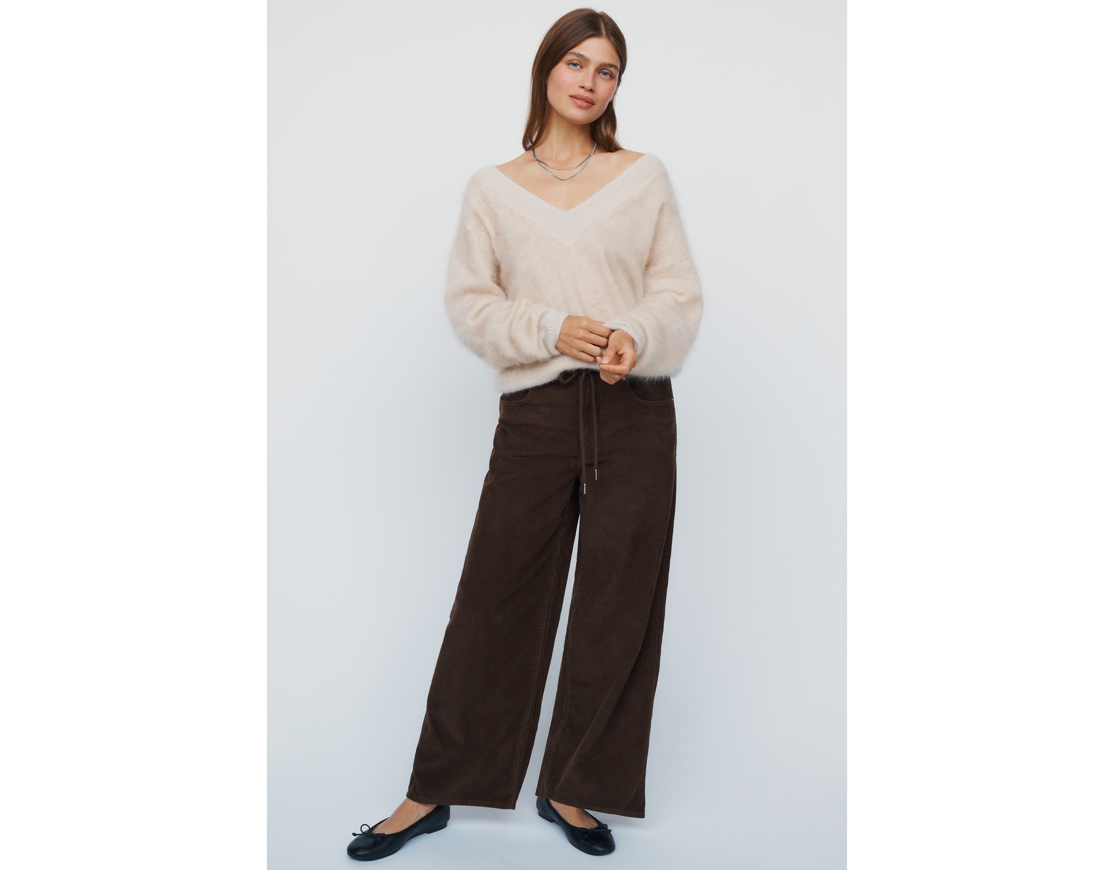 ALIGNE Alicia 100% Cotton Corduroy Trousers