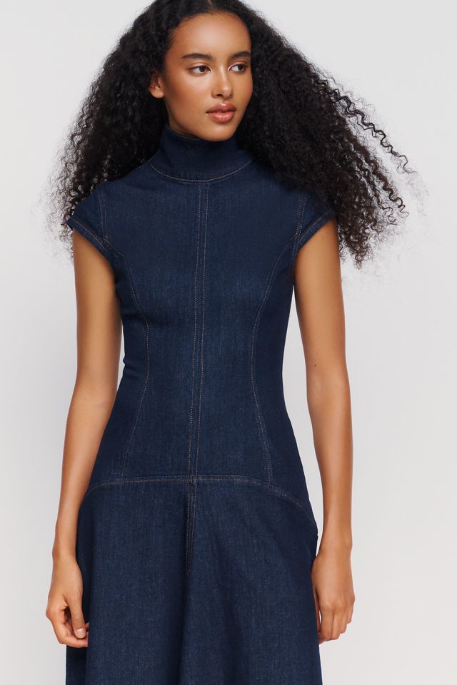 ALIGNE Monroe Godet Denim Maxi Dress #2