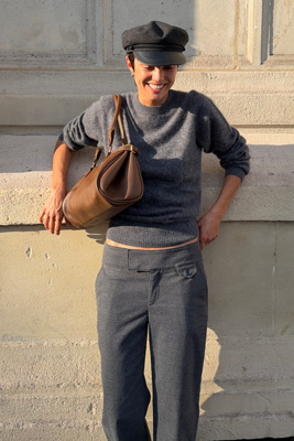 Aligne Dion Wool Cotton Sweater In Grey