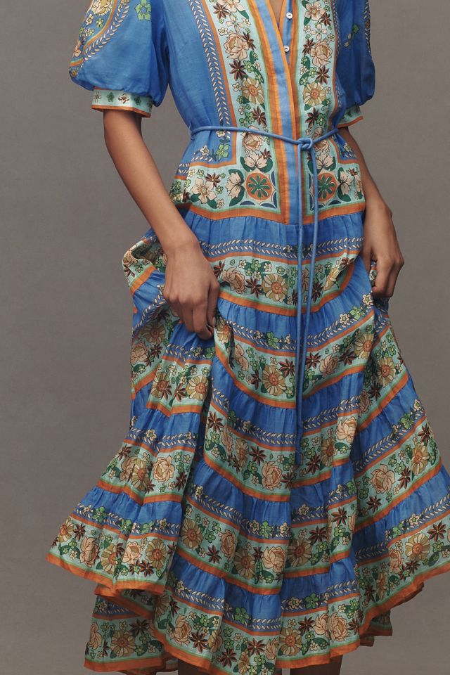 ALÉMAIS Linda Tiered Midi Dress #1