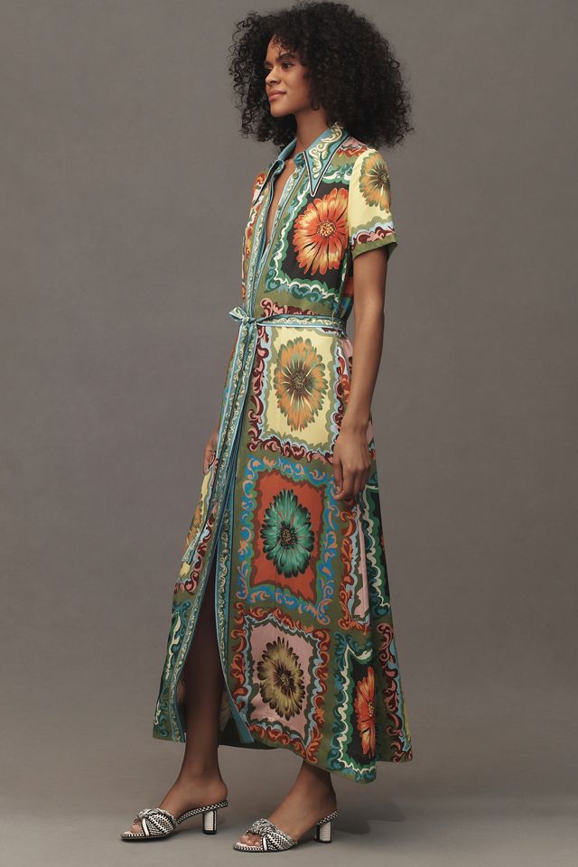 ALÉMAIS Disco Daisy Midi Shirt Dress #3