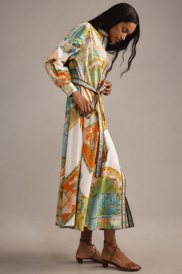 ALÉMAIS Atlas Long-Sleeve Maxi Shirt Dress #3