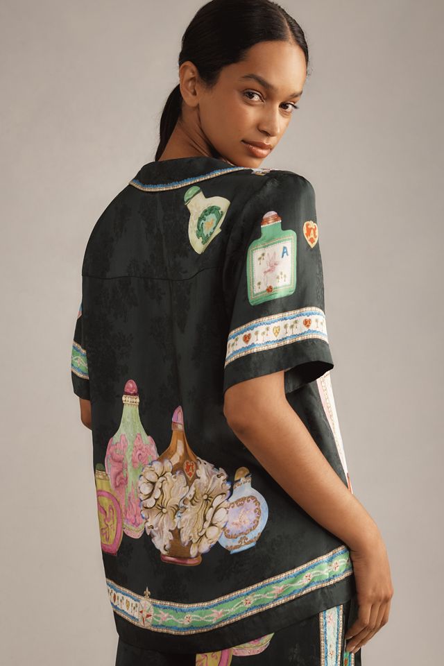 ALÉMAIS Royal Short-Sleeve Printed Shirt #1