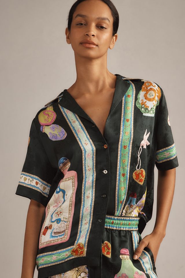 ALÉMAIS Royal Short-Sleeve Printed Shirt #2