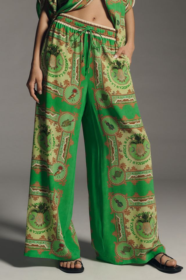 ALÉMAIS La Musica Relaxed Silk Pants | Anthropologie