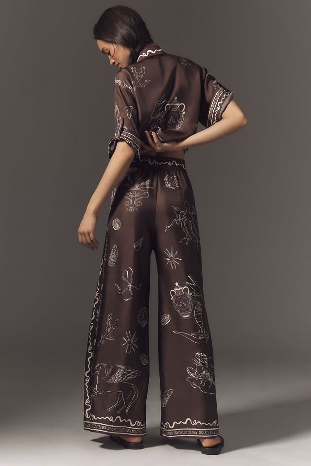 ALÉMAIS Sammy Relaxed Silk Satin Pants #2