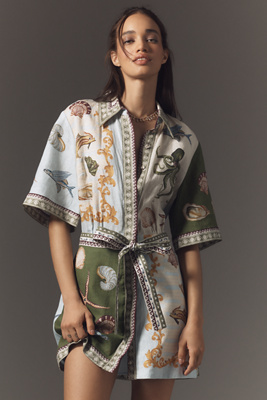 Alemais Bath House Mini Dress In Multicolor