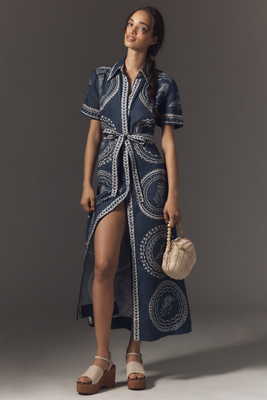 knee length dresses for ladies Alemais Sea Mini Dress– Gallery Couture