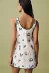 ALÉMAIS Play Linen Embroidered Sleeveless Scoop-Neck Mini Dress