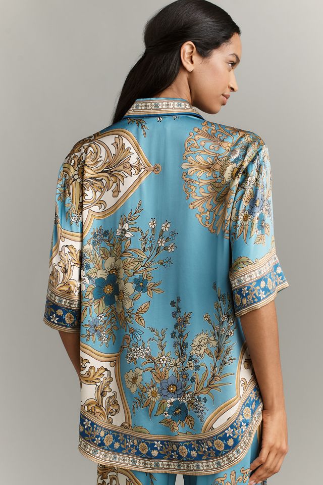 ALÉMAIS Cassie Silk Buttondown Shirt #1