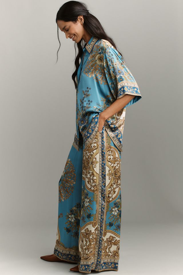 ALÉMAIS Cassie Silk Pull-On Pants #3