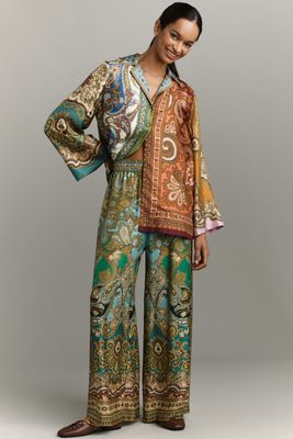 Marimekko Maija Unikko Silk Buttondown Shirt | Anthropologie