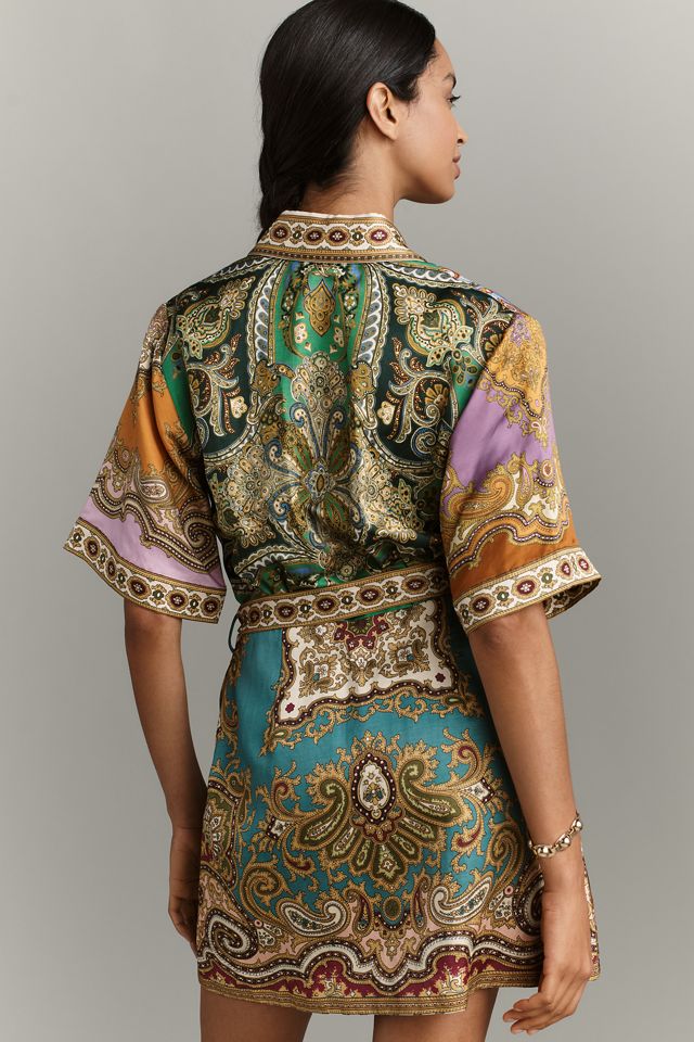 ALÉMAIS Clemenza Spliced Mini Dress #1
