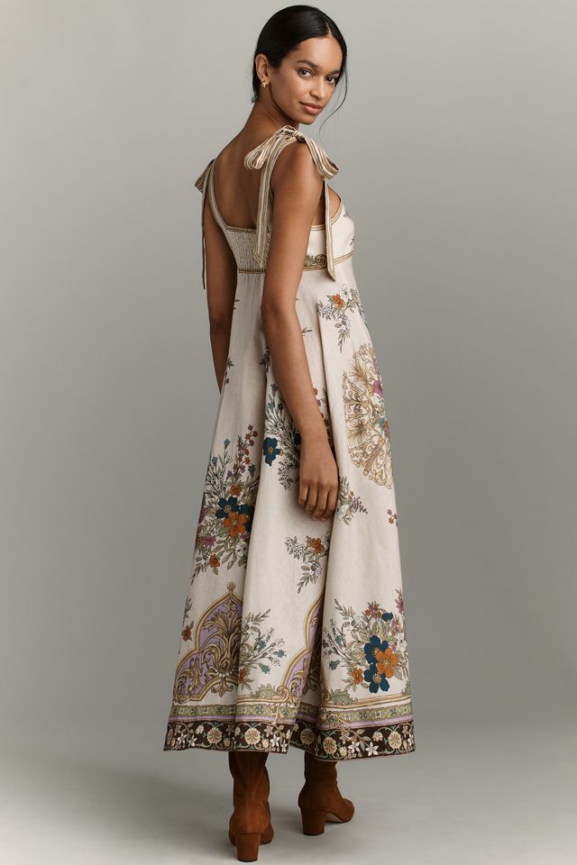 ALÉMAIS Antoinette Ballet Linen Midi Dress